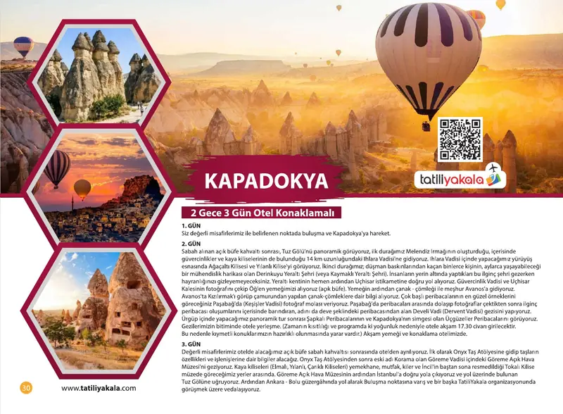 Katalog sayfa 30: Kapadokya Turu