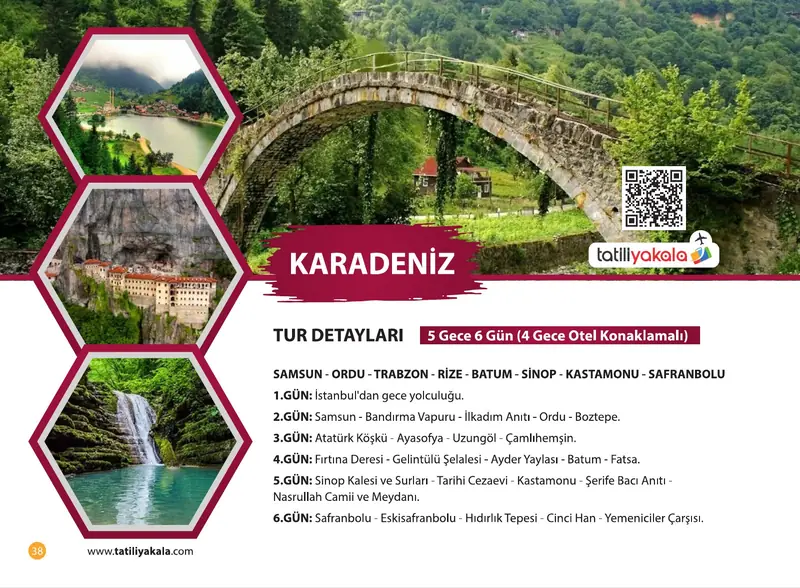 Katalog sayfa 38: Karadeniz ve Batum Turu
