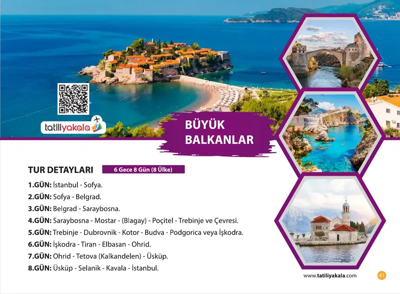 Katalog sayfa 41: Büyük Balkanlar Turu