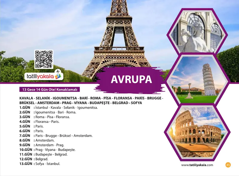 Katalog sayfa 45: Büyük Avrupa Turu